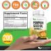 3000mg Cold Pressed Pumpkin Seed Oil | DHT Blocker | Promotes Hair Growth | Supports Heart Skin Prostate & Urinary Health | Contains Vitamins Minerals & Omega 3 6 & 9 For Anti-Aging | 200 Softgels - Buy Online on GoSupps.com
