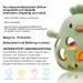 Farout Silicone Baby Bassinet Chicken BPA-Free Bite Ring | Cooling Tooth Aid & Montessori Rattle for Sensory Development | Baby Chewing Toy - Blue - Buy Online on GoSupps.com