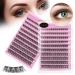 Premium Natural Look False Eyelashes | D Curl Synthetic Fiber Cluster Lashes | Reusable Lengthening Extensions by PANLOPU (8/10/12/14/16mm - Buy Online on GoSupps.com