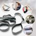 WEBSUKA Stretching Strap Yoga Strap with 10 Loops - Non-Elastic Stretch Bands for Flexibility in Home Workouts, Physical Therapy, Pilates, and Dance - Includes Door Anchor (Silvery Grey) - Buy Online on GoSupps.com