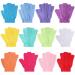 24 Pcs Shower Exfoliating Gloves Hand Exfoliating Glove Body Scrubber Loofah Washing Gloves for Shower Spa Massage and Body Scrubs Dead Skin Cell Remover