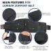 Lower Lumbar Back Brace Support Belt for Men & Women - Pain Relief for Herniated Disc Sciatica - Breathable & Suitable for Sports - Size L - Black - Buy Online on GoSupps.com