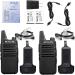 Retevis RT22 Walkie Talkies - Rechargeable Mini 2 Way Radio with Earpiece - Long Range Portable Two-Way Radios for Family, Kids, Road Trip, Camping, Hiking (2 Pack Black) - Buy Online on GoSupps.com