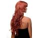Buy WIG ME UP Long Curly Wavy Hair Wig with Bangs - Dark Copper Red 70cm - International Shipping Available - Buy Online on GoSupps.com