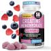 Helix Heal Creatine Monohydrate Gummies - 5g per Serving Vegan Non-GMO Strength Power & Recovery Support No Scoops or Mess Pre & Post Workout 60 Count Blue Raspberry Flavor