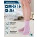 Doctor's Select Bamboo Diabetic Socks - 4 Pairs Ankle Length Women's & Men's Large Light Blue/Purple/Pink - Buy Online on GoSupps.com
