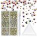 1880pcs crystals from nail rhinestones glass nail stones and rhinestones for nail art decorations flatback rhinestones with picker dotting pen and storage box 3D nail jewels for nail design