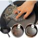 Herda 2Pack Cast Iron Cleaner Stainless Steel Chain Mail Scrubber for Pan Pot Dutch Ovens Wok Grill Pan - 4 Inch - Buy Online on GoSupps.com