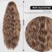 18 inch Multi-Layered Clip-In Ponytail Extension | Chestnut Brown Mixed Honey Blonde | Natural Synthetic Hair Pieces for Women - Buy Online on GoSupps.com