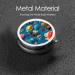 Submarine Reef Fish Portable Metal Pill Box - Round Mini 3-Compartment Design for Small Pills Ideal Travel Accessory - Black - Buy Online on GoSupps.com