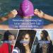 Extra Large Silicone Swim Cap for Braids & Dreadlocks | Waterproof Pool Hat for Long Thick Curly Hair | Black Purple - Buy Online on GoSupps.com