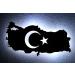 Turkey Night Light - LED Turkish Coat of Arms Emblem | Star & Crescent Moon MDF Decoration Gift for Friends' Birthdays - Buy Online on GoSupps.com