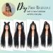 Fecihor 36 Boho Curly Ends Lace Front Braided Wig for Black Women | Knotless Cornrow Box Braids with Baby Hair - Synthetic Black Wig - Buy Online on GoSupps.com
