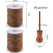 SAYAYA Braided Lift Shade Cord 1.8mm x 55 Yards with Wood Pendant - Brown | Ideal for Aluminum Blinds, Gardening, Plants, and Crafts - Buy Online on GoSupps.com