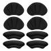 Sibba 4 Pairs High Heels Cushion Pads Inserts Self-Adhesive Heel Grips for Ladies Shoes Too Big Prevent Slipping Blister Anti-Slip Sport Shoes Pad for Loose Shoes Women Men Shoes Protectors 4 Pairs - Black