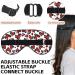 Buy Abstract Red Black Heart Silk Eye Mask | Adjustable Lightweight Sleep Mask for Travel & Naps | Ideal for Women Boys & Girls - Buy Online on GoSupps.com