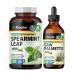 BIO KRAUTER Spearmint 250 Capsules & Saw Palmetto Tincture 4 Fl. Oz