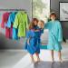 Erwin M ller Children's Blue Bathrobe with Zipper Belt & Hood - 100% Cotton Soft & Durable Size 146/152 - Perfect for Kids - Buy Online on GoSupps.com