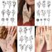 Cerlaza 100 Sheets Temporary Tattoos for Women - 420 Mixed Styles Fake Tattoo Stickers - Realistic Henna Body Art Sticker Set - Buy Online on GoSupps.com