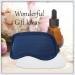 Castor Oil Pack for Eyes - Reusable Eye Mask for Eyelash & Eyebrow Growth | Adjustable Cotton Pad (Navy Blue - Buy Online on GoSupps.com