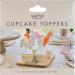 Ginger Ray Easter Cupcake Toppers with 6x Bunnies 3x Honeycomb Carrots & 3x Honeycomb Eggs 12 Pack - Buy Online on GoSupps.com