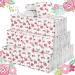 100 Pack 1000 Pcs Floral Tissues Facial Tissues Individual Pocket Tissue Packs Travel Size Tissue Bulk for Weddings Graduation Housewarming Ceremony Graduation (Floral)
