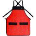 King Midas Empire Bandana Barber Cape & Apron Set - Professional Hair Cutting Apron & Cape for Men - Snap Closure Hair Proof Red Combo - Buy Online on GoSupps.com
