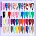 SAVILAND 36 Colors Nail Art Gel Paint Kit - Nail Art Kit Colored Nail Gel Set with 15pcs Painting Nail Brushes Christmas Gift A. no.1 Nail Paint Gel  - Buy Online on GoSupps.com