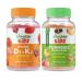 Lifeable Vitamin D3 + Vitamin K2 Kids + Turmeric Curcumin Kids Gummies Bundle - Great Tasting Vitamin Supplement Gluten Free GMO Free Chewable Gummy