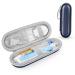 PhD KEISI Electric travel case for brown oral b/oral-B Pro/Sonicare Electric toothbrush with accessories storage portable hard shell travel case blue