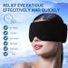 Cooling Gel Eye Masks - Cold & Warm Compress for Puffy Eyes Dark Circles Migraine Relief | Soft Gel Sleep Mask - Black - Buy Online on GoSupps.com