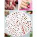 72 Sheets Christmas Nail Art Stickers EBANKU 3D Water Transfer Nail Decals Stencil Manicure Nail Salon DIY Nail Art Tips Decorations for Women Kids - Buy Online on GoSupps.com