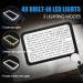 Smlirop 48 LED 5X Magnifier Cool and Warm 3-Mode Switching - Ideal for Low Vision Observation Aids and Elderly Readers - Reduces Eyestrain for a Comfortable Reading Experience (Lens 7.5 * 4.4 in) - Buy Online on GoSupps.com