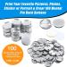 300 Pieces Blank Button Making Supplies Round Badge Button Parts Metal Button Pin Badge Kit for Button Maker Machine  Including Metal Shells Back Cover and Clear Film (Tinplate 1.46 Inch) 37 mm/ 1.46 Inch  metal - Buy Online on GoSupps.com