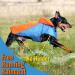 Waterproof Reflective Dog Raincoat with Harness Hole | Small Orange Rain Jacket for Dogs - Buy Online on GoSupps.com