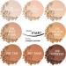 MAEPEOR Pressed Powder - 8 Colors Oil Control Matte Waterproof & Long Lasting Finishing Compact Powder (08 Espresso) - Flawless Lightweight Face Makeup - Buy Online on GoSupps.com
