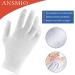 Ansmio 3 Pairs of 100% Cotton Jersey Gloves Soft Protective Fabric Gloves in White (Size M 25 cm) | Ideal for Everyday Use - Buy Online on GoSupps.com
