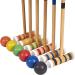 Family Croquet Set with Bag - 6-Player Backyard Lawn Game with Mallets, Balls, Wickets, and Stakes - Indoor/Outdoor Yard Fun - Buy Online on GoSupps.com
