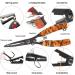 SAMSFX Locking Fishing Pliers - Saltwater Resistant Teflon Coated Braid Line Cutters | with Wire Coiled Lanyard, Sheath & Quick Knot Tool | Orange Camouflage - Buy Online on GoSupps.com