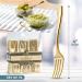 80 Count Plastic Mini Gold Tasting Forks - Perfect for Appetizers, Desserts, and Cocktails - Posh Setting Gold Forks (4 inch) - Buy Online on GoSupps.com