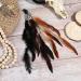 Oenothera 6 Pieces 3 Feather Hair Clips Indian Feather Headband Hippie Boho Headpiece for Women and Girls - Buy Online on GoSupps.com