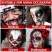 Professional Face Paint Palette - Black White Red Clown Makeup for Halloween Cosplay SFX Joker Zombie Vampire - International Shipping Available - Buy Online on GoSupps.com
