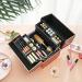 Songmics Rose Gold Cosmetic Case - Lockable Make-Up Organizer for Travel & Hairdressers | Stylish Storage for Visagists | JBC323RD Pink Gold - Buy Online on GoSupps.com