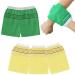 5Packs Korean Exfoliating Washcloth Exfoliating Scrub Mitt Shower Scrubber Mitt Premium Body Scrub Gloves for Removing Dead Skin Applies to Bath or Shower for Men Women(3*Green and 2*Yellow)
