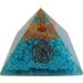 Large Turquoise Orgone Pyramid - EMF Protection Energy Generator for Meditation & Healing - Buy Online on GoSupps.com