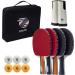 ZIRUTZI Table Tennis Set with Retractable Net, Paddles, Balls & Case - Portable Complete Ping Pong Set for Any Table - Buy Online on GoSupps.com