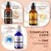Pack of 3 Vitamin C Hyaluronic Acid & Retinol Serums - Anti-Aging Facial Treatment for Neck & Chest | Fights Pigmentation Fine Lines & Wrinkles - Buy Online on GoSupps.com