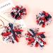 Patriotic 4th of July Korker Hair Bow Clips for Girls - Red White Blue Stars Stripes Ribbon Alligator Barrettes - Kids Xmas Gift - Buy Online on GoSupps.com