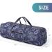 Boulder Bee Yoga Mat Bag - Large Carrier with Wet Pocket, Gym Tote for Women | Blue Cashew Flower Design | Yoga Gifts - Buy Online on GoSupps.com