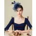 Artideco Dark Blue Fascinator Hat for Women | Cocktail Party & Tea Party Accessories | Perfect Hairpiece for Events - Buy Online on GoSupps.com